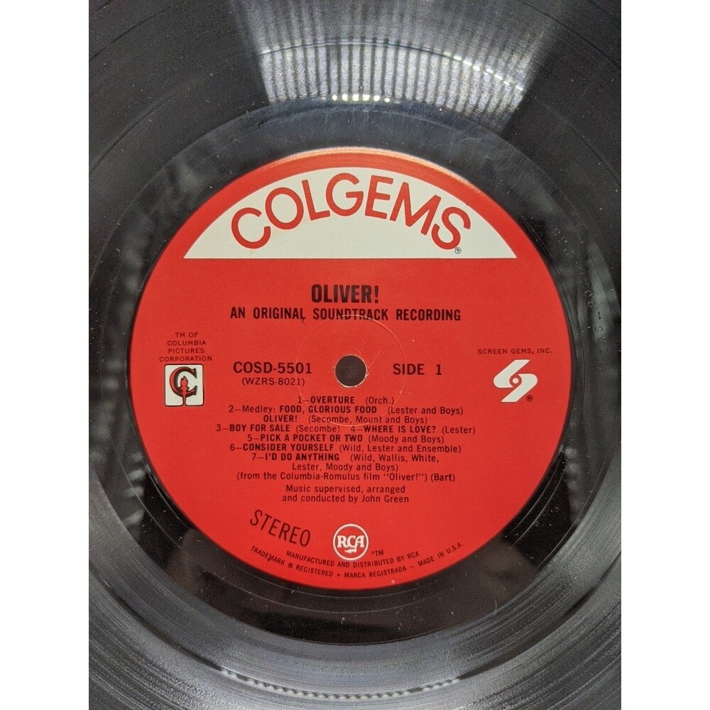 Oliver An Original Soundtrack Vinyl Record